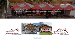 Desktop Screenshot of gasthof-feuerstein.at