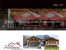 Tablet Screenshot of gasthof-feuerstein.at